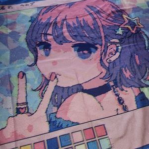ROMWE x YUKINANAMI Anime Girl Tapestry For Bedroom